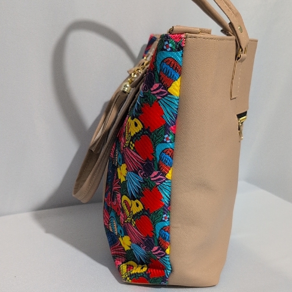 Artisan Multicolor Patterned Tote Bag - Picture 3 of 9